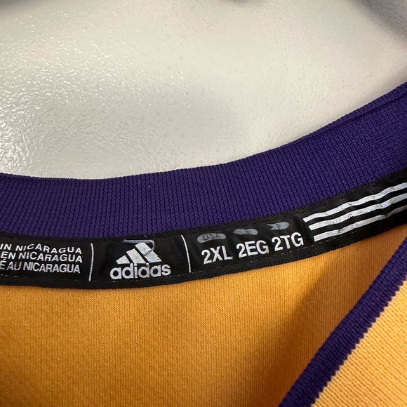 Adidas NBA Swingman Los Angeles Lakers Kobe Bryant Jersey Home Gold Size 2XL - Picture 5 of 9